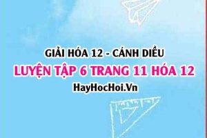 Giải luyện tập 6 trang 11 Hóa 12 Cánh Diều SGK